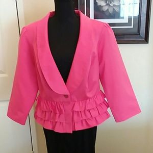 SZ14W Nicolette Peach Dress Blazer